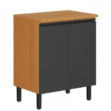 Imagem de Balcão Itatiaia Ideale Com 2 Portas E 2 Prateleiras Cinamomo/grafite