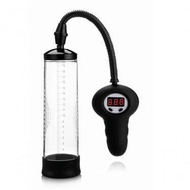 Imagem de Bomba Peniana 20cm Controle Digital Automática - Penis Pump39 - Transparente, Unico