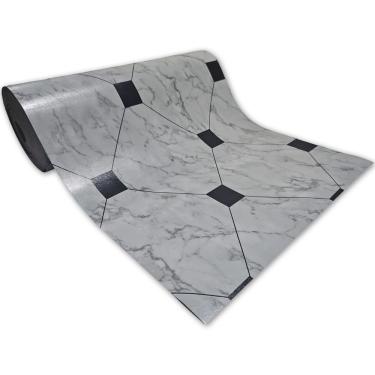 Imagem de Passadeira Em Manta Vinilico Similar Laminado 0,50x5,00 Marmore Carrara