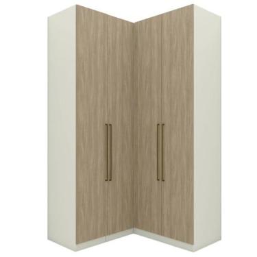 Imagem de Guarda Roupa Modulado 3 Pecas 241x120 cm Seletto Areia Jequitiba Henn,