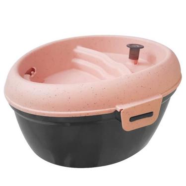 Imagem de Bebedouro Fonte Elétrica Cachorro e Gato automática Aquadog Pet Flex Rosa 6 Litros