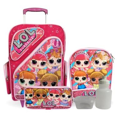 Imagem de Kit Mochila Infantil Lol Surprise Com Lancheira e Estojo Tam G - Seani