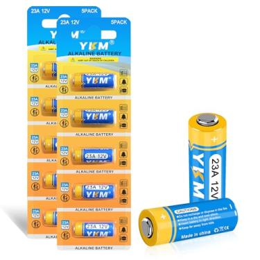 Imagem de YKM Pilhas Alcalinas 23A 12V Lr23A A23S Mn21/23 L1028F Para Controle Remoto De Ventilador Teto E Porta Garagem (Pacote Com 10)