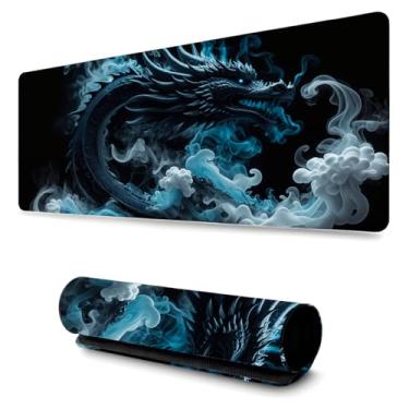 Imagem de Mouse Pad Gamer Profissional Confortável Antiderrapante Escritório e Games 90x40cm Diversas Estampas Dragão (Dragao | 4)