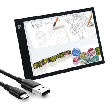 Imagem de POXIN Mesa Digitalizadora Light Box A4, Com Brilho Regulável, Ultrafina, Leve E Portátil, Para Uso Interno Ou Externo, Artistas, Desenho, Esboços, Animação Visualização De Raios-X