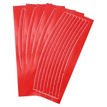 Imagem de HARFINGTON 40 peças de tiras refletivas para rodas 1 x 21 cm, adesivos refletores noturnos refletores de segurança refletores adesivos de bicicleta para veículos trailers, caminhões, bicicletas