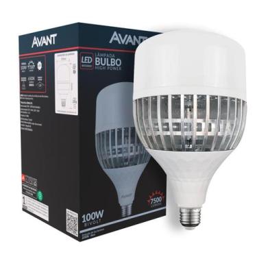 Imagem de Lampada Led Bulbo Hp 100w 6500k Branco Frio E27 110v/220v Ip20 Branco 