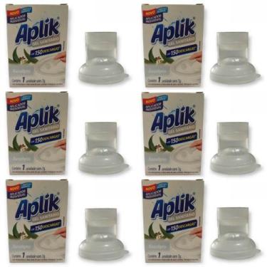 Imagem de 6 Gel Sanitário Adesivo Desinfetante Perfumado Odorizador Vaso até 150