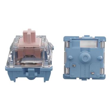 Imagem de GATERON Interruptores de teclado melódicos, teclas clicky RGB LED 5 pinos pré-lubrificados de fábrica 60gf para teclado mecânico MX (110)