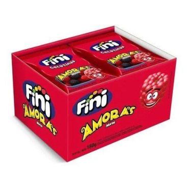 Imagem de Bala Gelatina Fini Amoras C/ 12 Unidades 180g