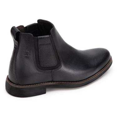 Imagem de Botina Vaquejada Couro Nobre Forrada Solado Em Gel - SBL, Preto, 41