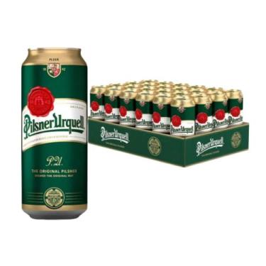 Imagem de Cerveja Tcheca Pilsner Urquell Lata 500ml Kit Com 24 Unidades