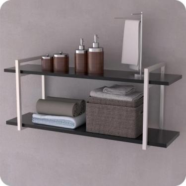Imagem de Prateleira Estilo Industrial Banheiro Parede GND BP 120cm - MetalCromo