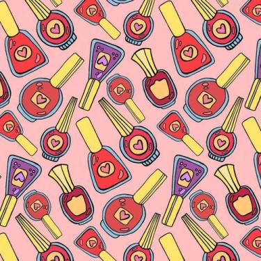 Imagem de Papel de Parede Adesivo Manicure Salão 392672101 0,58x2,50M - Adesivo 