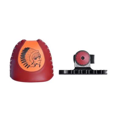 Imagem de Yuecoom Aljava Para Arco Recurvo, Suporte Flechas Com Sistema De Liberação Rápida, Acessórios E Flecha Em Couro Marrom