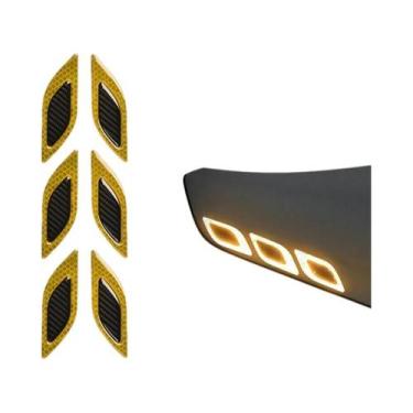 Imagem de Tiras Reflexivas 3D De Fibra De Carbono Para Fita De Advertência De Se