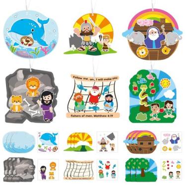 Imagem de Adesivo DIY Craft Kit BWKoss 36Set da Escola Dominical para crianças