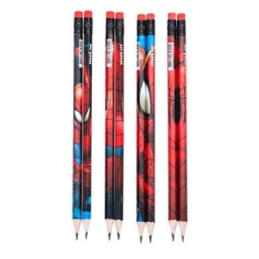 Imagem de Lápis Preto Hb com Borracha - Homem Aranha - 1 unidade - molim