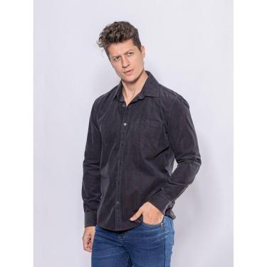 Imagem de Camisa Masculina Veludo Manga Longa Crocker - 50304-Masculino