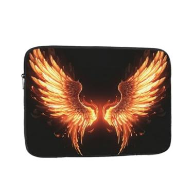 Imagem de Capa protetora para notebook Fire Angle Wings de 12 polegadas à prova de choque, resistente à água, bolsa de transporte para computador, pasta portátil para homens e mulheres