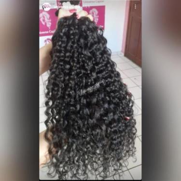 Imagem de Cabelo Humano Cacheado Prémium  Vapor Castanho 65cm/100g - universo ca