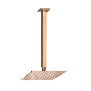 Imagem de Ducha Chuveiro 20x20 De Teto Inox Com Braço 30 Cm Rose Gold