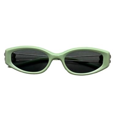 Imagem de GENTLE GM Óculos de sol masculino feminino acetato quadrado para loop sólido Monster Polarizado UV400 óculos de sol com capa original, Verde