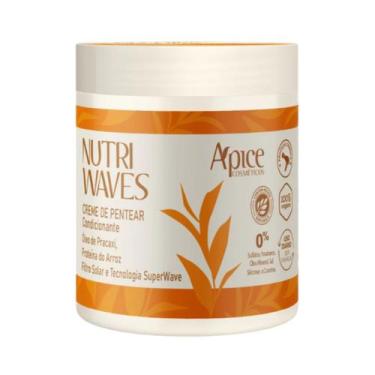 Imagem de Creme de Pentear Nutri Waves 500g Apice No Poo / Low Poo Ação Condicio