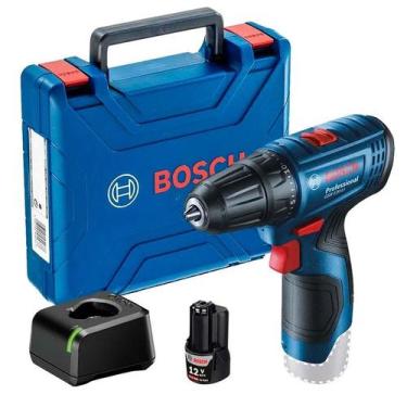 Imagem de Parafusadeira Furadeira A Bateria Bosch GSR 120LI 12V Com 2 Baterias, 
