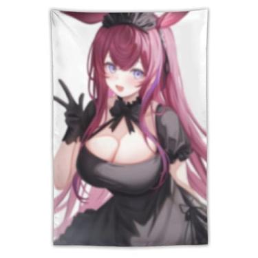 Imagem de LIEGBMEU Sexy Bikini Hot Anime Girl Tapeçaria 101.6 cm x 152.4 cm Interior Exterior Wall Quilt Art Decoração de Tapeçaria Caprichosa, AF242