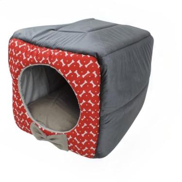 Imagem de Cama 3 Em 1 Para CãEs E Gatos, Com Almofada(TOCA G-VERMELHA)