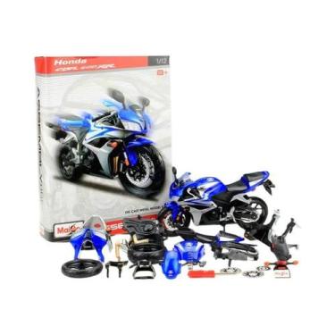 Imagem de 1:12 Escala Kawasaki H2r Diy Corrida Motocicleta Modelo De Liga Brinqu