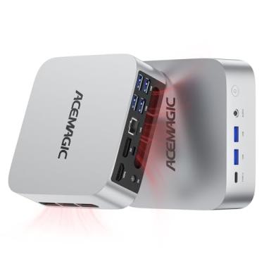 Imagem de ACEMAGIC Mini PC M1, Intel Core i9-11900H 32GB DDR4 1TB SSD, Mini Computadores (4.9GHz, 8C/16T) PCIe3.0 Tipo-C/LAN 2.5G/HDMI/DP, 4K Triple Display 11 Pro Mini Desktop PC BT5.2/WiFi6/BT/para Casa