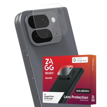 Imagem de ZAGG Protetor de lente de câmera Glass Elite antirreflexo Google Pixel 10 Pro Fold – Tecnologia antirreflexo, resistente a arranhões e impactos, sem manchas, materiais reciclados, ajuste preciso