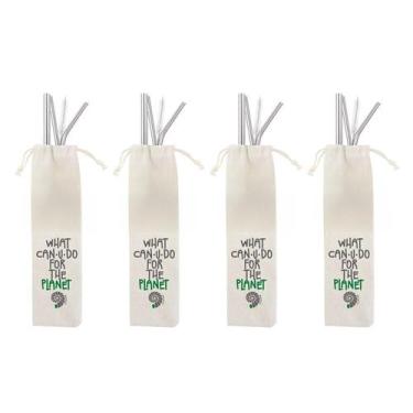 Imagem de Kit: 25 kits de Canudo - 3 peças (shake 10mm) + Esvoca de Limpeza + Ec