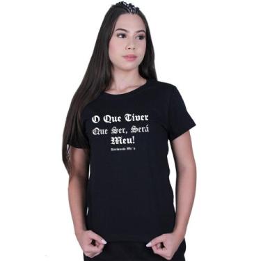 Imagem de Camiseta Baby Look Feminina Será Meu Racionais Mcs - Lafre, Preto, M