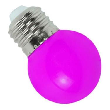 Imagem de Lâmpada Led Bolinha G45 1w 127v E27 Roxa Lilas Lustre - KIAN, 110V