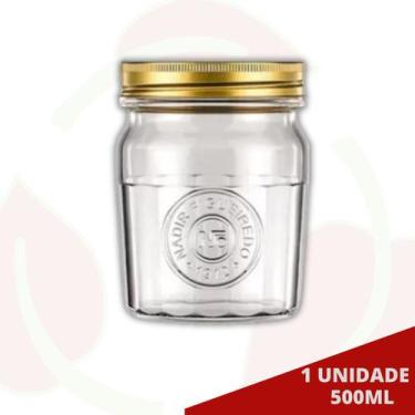 Imagem de Pote Americano Vintage Retro Tampa Biscoito 500ml Nadir 1Un - NADIR FI