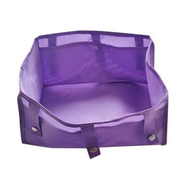 Imagem de Kokiya Bolsa para andador sob o assento para andador de quatro rodas, acessórios para dobrável, bolsa sob o assento para itens essenciais, copos, idosos e, Roxo