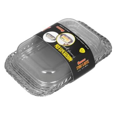 Imagem de Mantegueira Trança Cristal Linha Premium Porta Manteiga Luxo (Fumê, Médio)