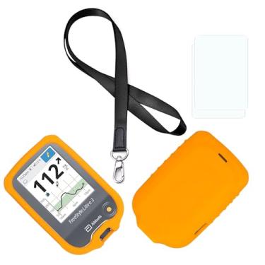 Imagem de Nova capa de silicone premium para Freestyle Libre & Freestyle Libre 2 (laranja)