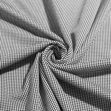 Imagem de Tecido Mini Gales 01x1,35 M - Ideal para Blazers, Calças e Looks Sofisticados (Branco e Preto)