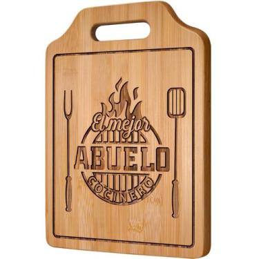 Imagem de Tábua de cortar AceThrills Abuelo Gifts Bamboo 31,2 L x 22,1 L cm