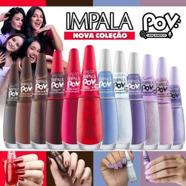 Imagem de Kit Esmaltes Impala Pov Lançamento 12 Cores Esmalte Luara Mabragança M