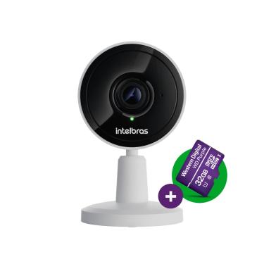 Imagem de Câmera Inteligente Interna Wi-fi HD com Cartão Micro SD 32GB IMX1 Branca Intelbras