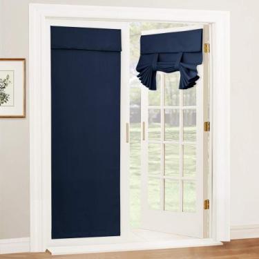 Imagem de Cortinas RYB HOME Blackout Tricia Self Sticky W 66 x L 175 cm Azul Mar