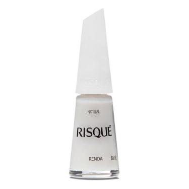 Imagem de Esmalte Risqué Branco Natural Renda 8ml, 8ML, Branco