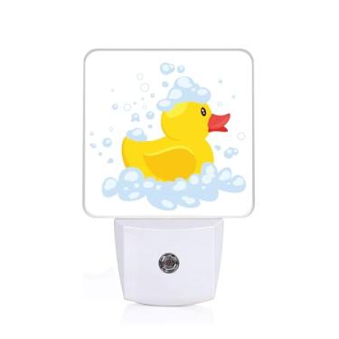 Imagem de GANTINIR Luz noturna, luz noturna de pato de desenho animado branca, lâmpada de mesa com eficiência energética para quarto, corredor, escadas, banheiro