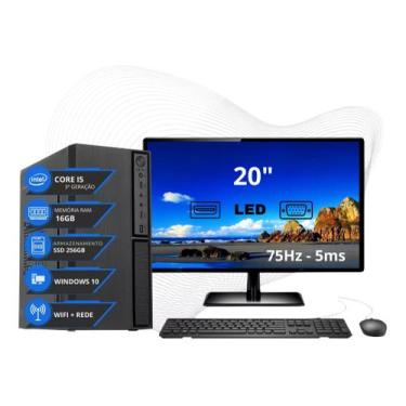 Imagem de Computador Completo I5 16gb Ssd 256gb Monitor Mouse Teclado 16 Gb - pi