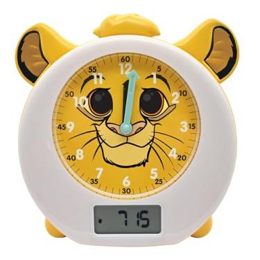 Imagem de LEXiBOOK, Disney O Rei Leão, Simba, My Educational Sleep Companion, despertador, luz noturna, simulador de amanhecer, temporizador, visor de tempo duplo, bateria recarregável, amarelo, RLT100AN